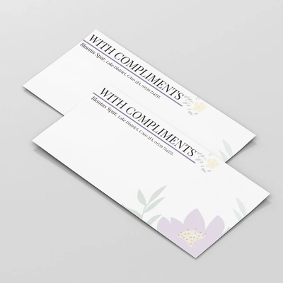 Recycled Compliment Slips